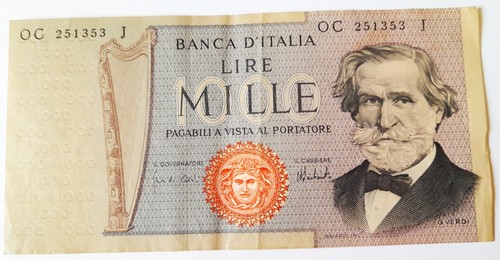 Banconota mille lire 1000 - banconota,