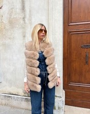 Smanicato Gilet pelliccia vera