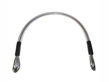 Cavo anticaduta per scale cancelli telai e strutture inox aisi 316 Ø 5 x 800 mm