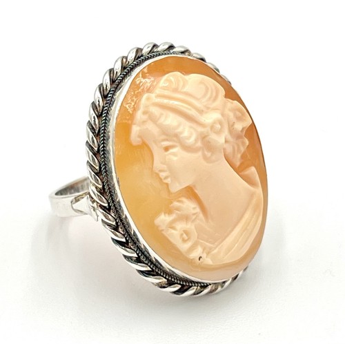 Anello cammeo conchiglia - cammeo,