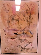 Faust - Franco Murer - Disegno su acquarello