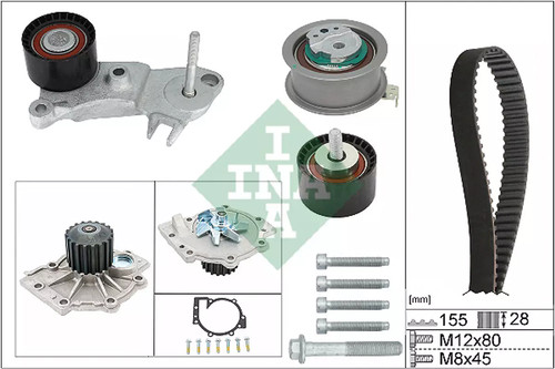 Pompa acqua kit cinghie