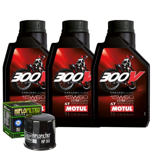 Kit tagliando olio motul 300v - kit,