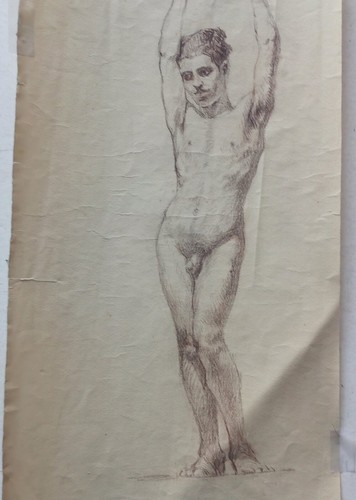 Disegno pastello nudo - disegno,