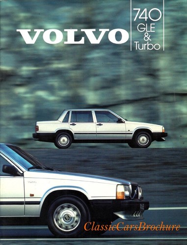 Brochure depliant volvo - depliant, 740