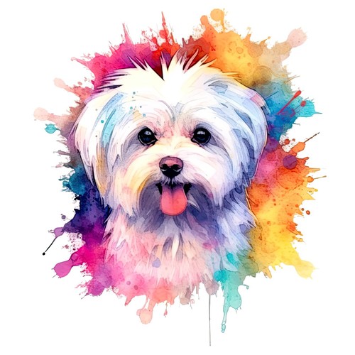 Adesivo auto maltese cani