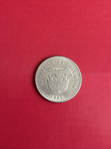 1990 colombia pesos coat - 50,