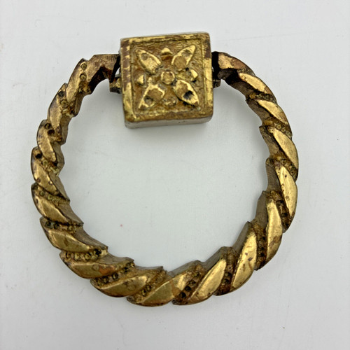 Antico anello goccia - , ottone
