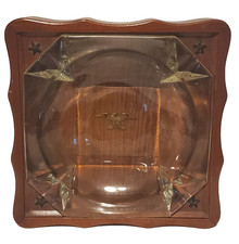 Posacenere grande in legno con