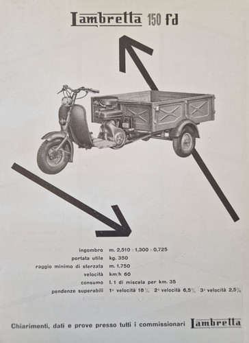 Lambretta motocarro 150 - 150, rd