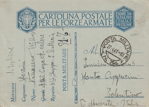 Posta militare - militare, n°34