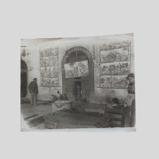 Fotografia d'epoca Pupi Teatro Stella Cerere Napoli Marionette