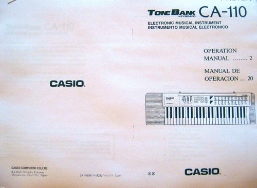 Casio 110 tone bank - ca-110,