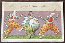 Circo Cartolina Viaggiata Umoristica Clown