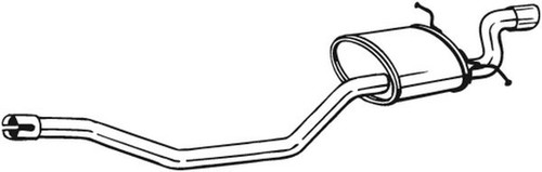 Silenziatore posteriore bosal - silenziatore,
