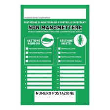 Cartello segnalatore punti