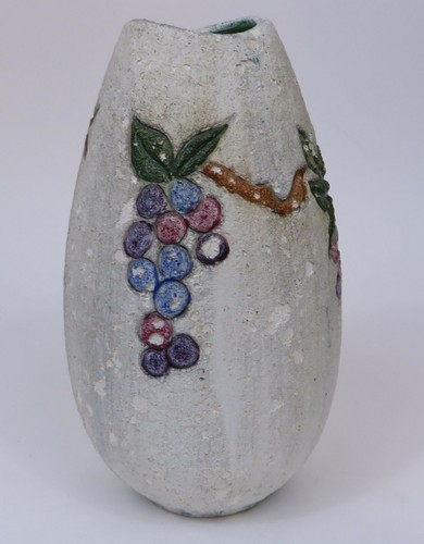 Vaso ceramica firmato - , d