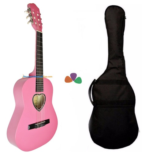 Chitarra classica rosa con - chitarra,