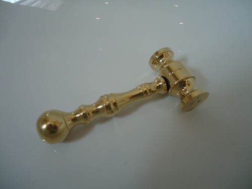 Auctioneers gavel made from - made,