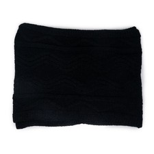 Sciarpa ad anello nera uomo