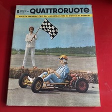 QUATTRORUOTE  RIVISTA ORIGINALE EDIZIONE N.8 AGOSTO 1961