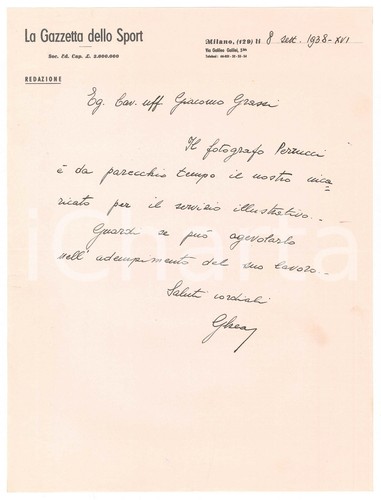 1938 milano gazzetta - gazzetta, dello