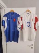 Maglie Rugby Inghilterra Francia Nike XL T-shirt Uomo 