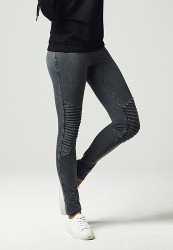 Leggings donna denim jersey