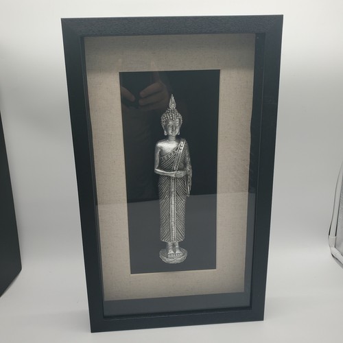 Framed and matted - silver, toned