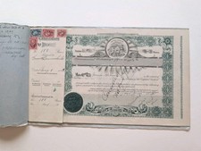 1929 stock certificati stub - 1929,