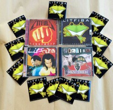 LITFIBA - LOTTO X4 CD ALBUM - OMAGGIO ADESIVI - TERREMOTO-INFINITO-SOGNO RIBELLE
