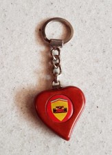 Portachiavi Ferrari cuore finta radica 