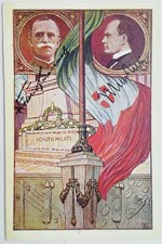 CARTOLINA COMITATO AZIONE PATRIOTTICA PERSONALE MILITE IGNOTO MUSSOLINI RE M2