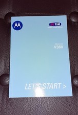 Motorola V360 libretto Uso Originale Vintage