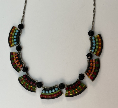 Collana girocollo multicolore