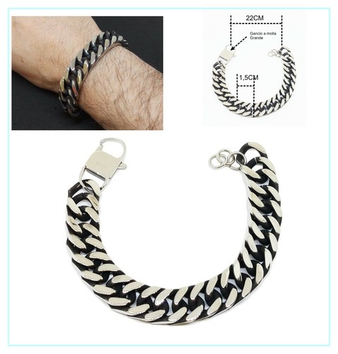 Bracciale uomo acciaio - bracciale,
