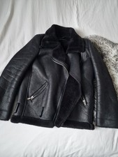 Giacca nera Borg pile volante