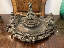 Antico Calamaio In Bronzo -