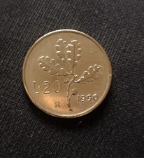MONETA DA 20 LIRE 1990 LUCENTE