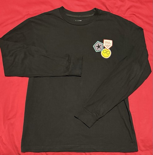 Camicia nera corvi sci manica