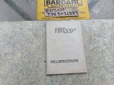 Fiat 509 uso e manutenzione