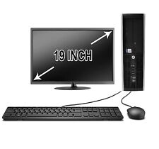HP Elite G1 PC desktop 4 GB 2,8 GHz 19" monitor LCD WiFi pronto Windows 10 USB 3.0