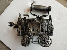 Ferro da stiro ghisa vintage anni 80 con porta ferro battuto