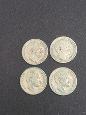 4 monete da 1 lira Regno