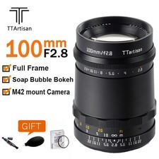 TTartisan 100mm F2.8 Soap Bubble Bokeh MF Full Frame Camera Lens for M42 mount