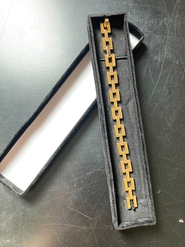 Bracciale uomo placcato oro