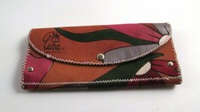 PORTAFOGLIO GRANDE IN PELLE SOUVENIR DI CUBA - PORTAMONETE DONNA CON ZIP