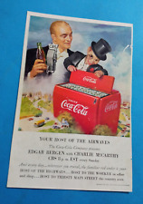 PUBBLICITA'  1950 COCA COLA