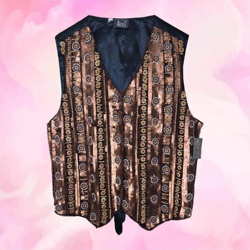 Gilet modi paillettes perline - modi,