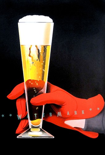 Poster birra svizzera 1957 - birra,
